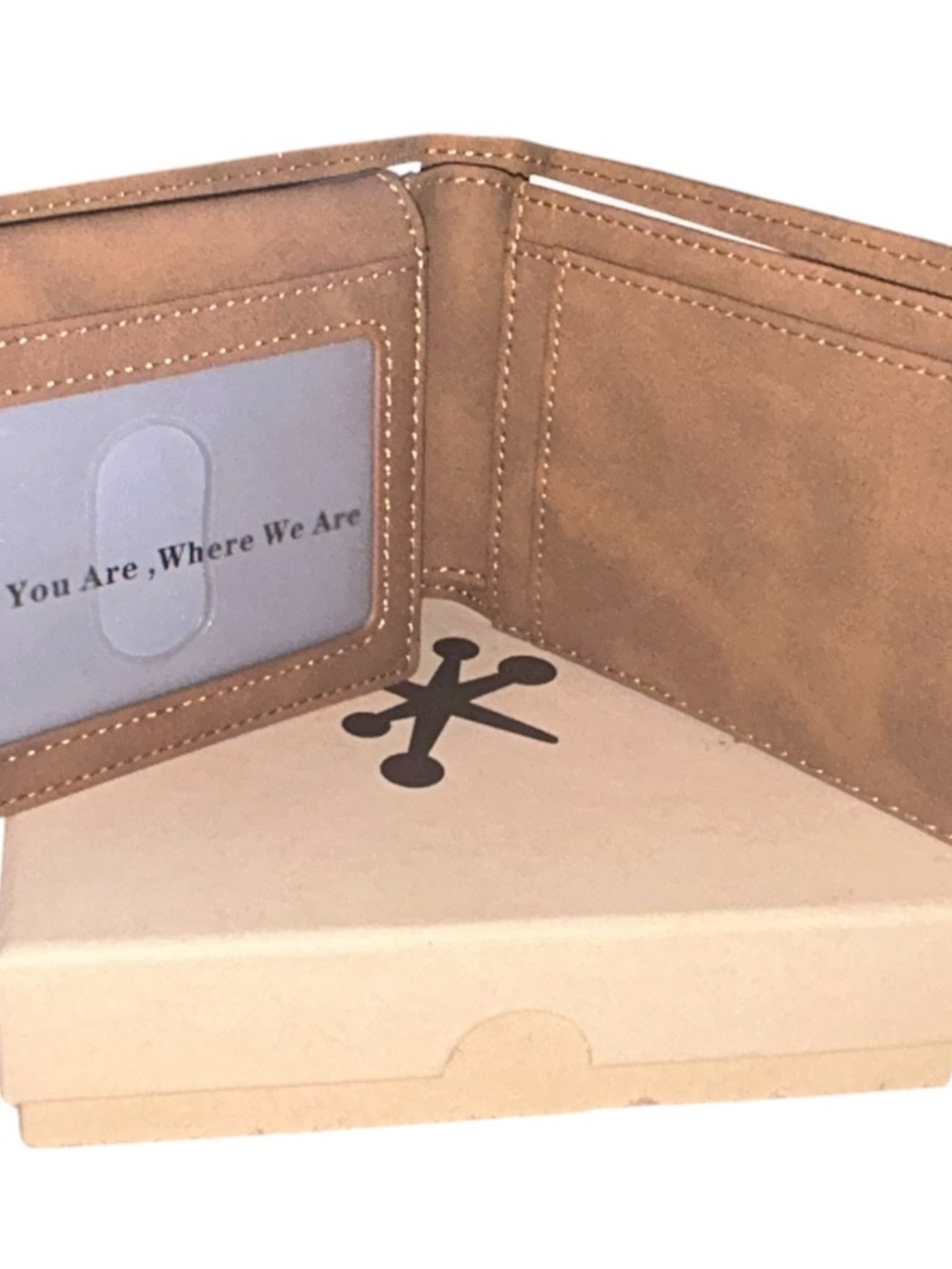 House of Jack Co Brown Leather Wallet Slim Card Holder NIB - Picture 2 of 9